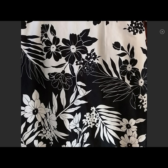 Donna Ricco Black White Floral Dress Sz 12P New - Picture 4 of 7